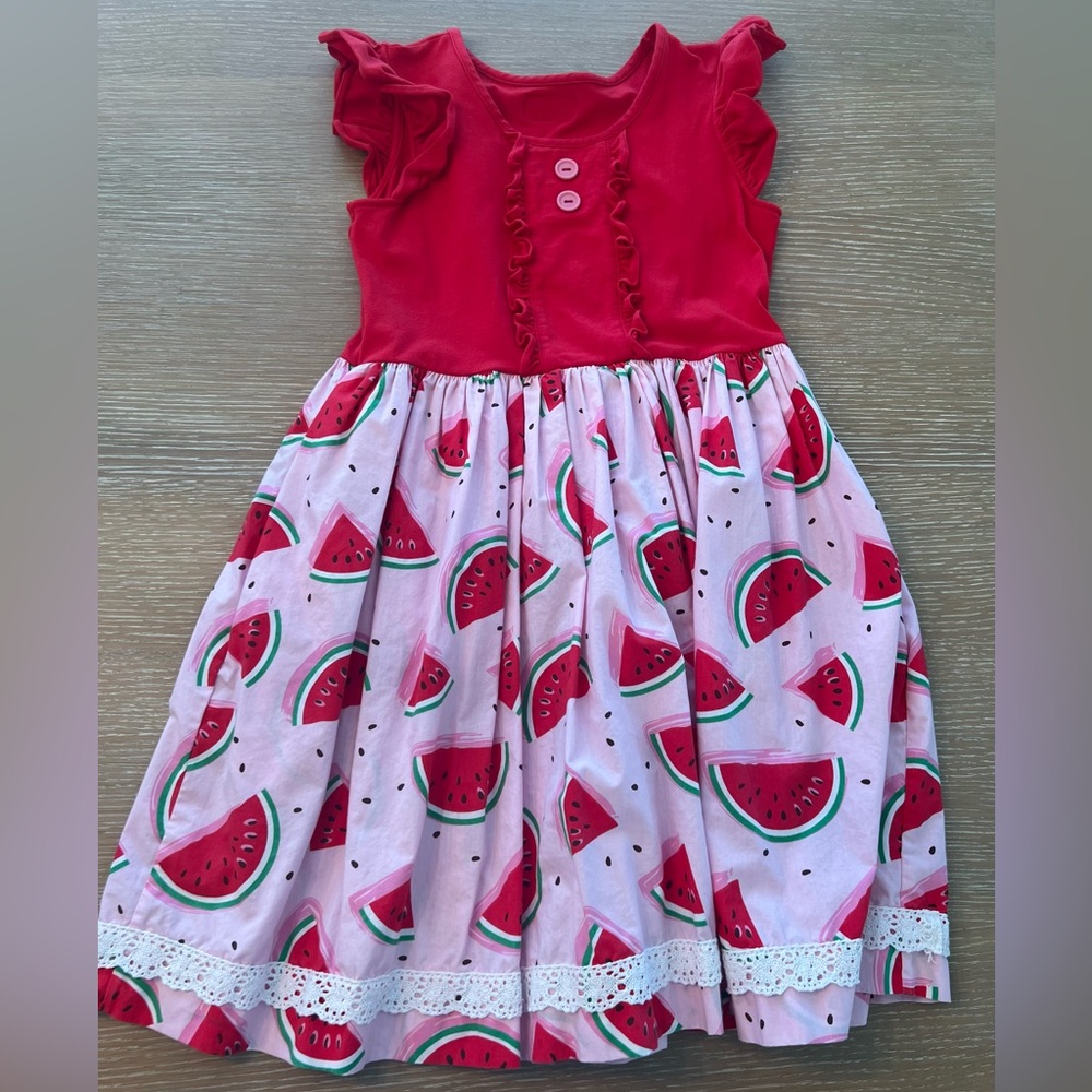Eleanor Rose Watermelon Dress Size 10-12